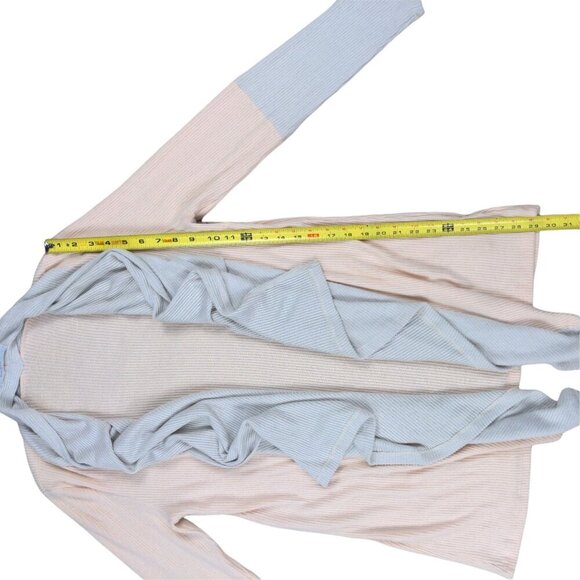 Renee C Ribbed Waterfall Cardigan size Medium - Picture 3 of 6